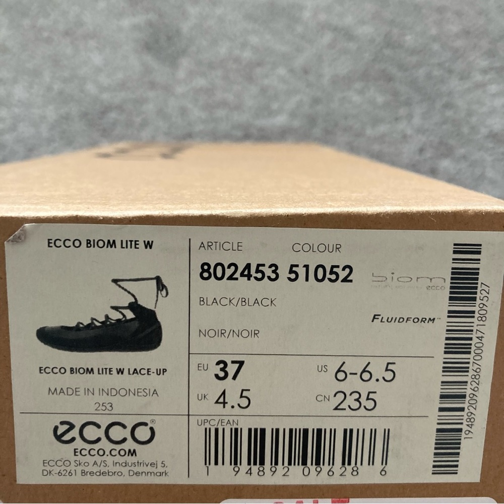 Ecco Biom lite shoes NWT lace up leather sneaker shoes - Picture 11 of 11